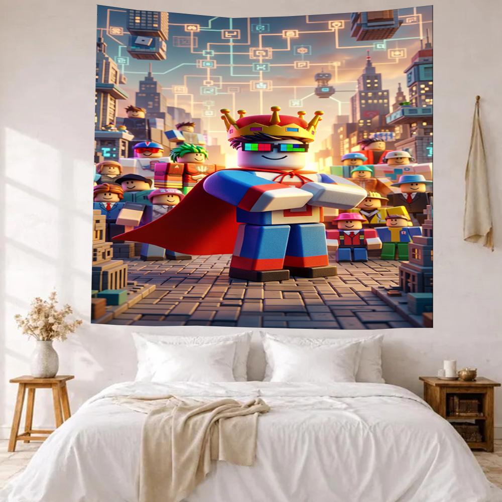Roblox Wall Decor Tapestry Art For Pet Memorial Birthdaywedding Party Backdrop Family Gift