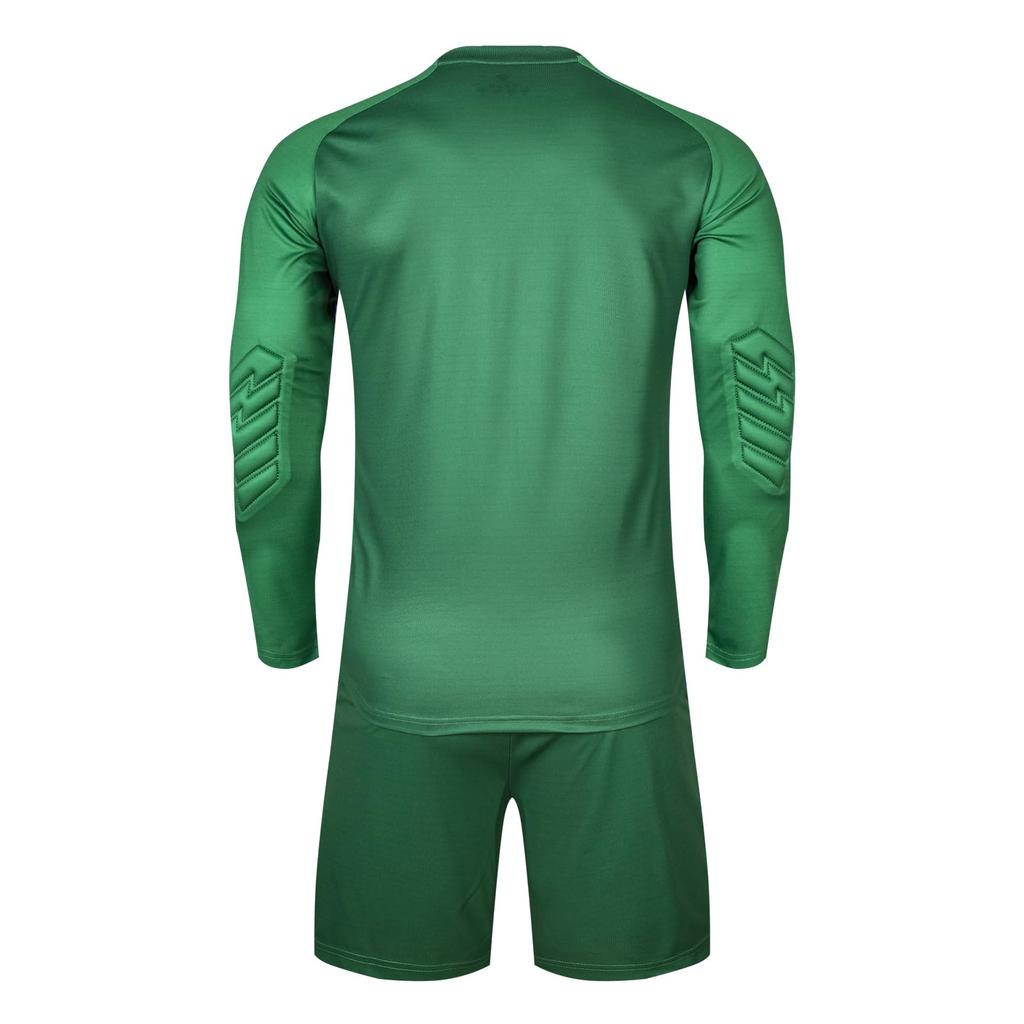 Kelme Men's Long Sleeve Goalkeeper Set (Jacket and Pants) - Match Training Spare Set (Green, Size L)