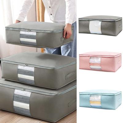 Foldable Storage Bag Clothes Blanket Quilt Closet Sweater Organizer Box Pouches