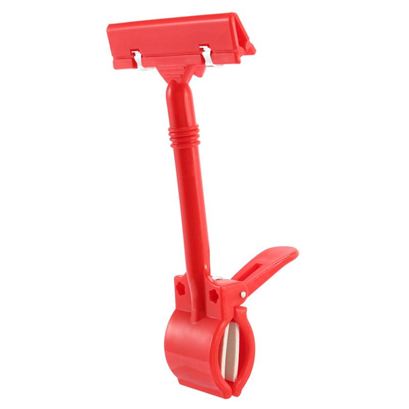 

4X Merchandise Retail Sign Card Price Tag Display Holder Clip Clamp Red-B61B красный