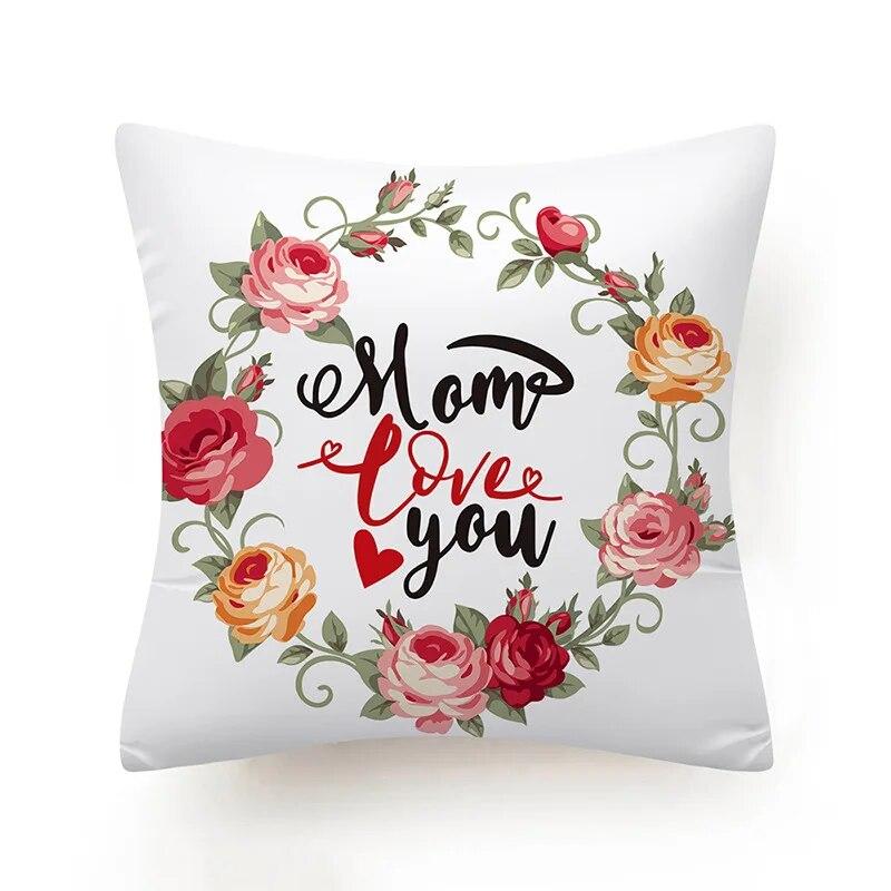 

Подушка для двуспальной кровати в спальне, домашний декор, подарочная наволочка для матери 45x45cm