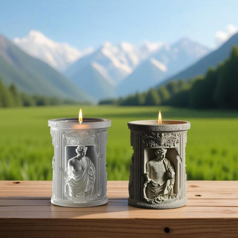 Art Statue Silicone Molds Flower Vase Silicone Molds for Epoxy Resin Flower Vase Pen Holder Organiser Home Decoration