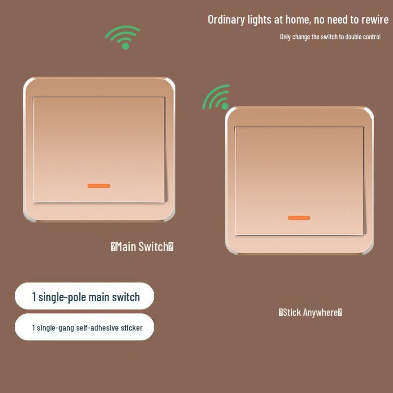 Wireless Smart Remote Master-Slave Light Switch 220V – Easy Installation