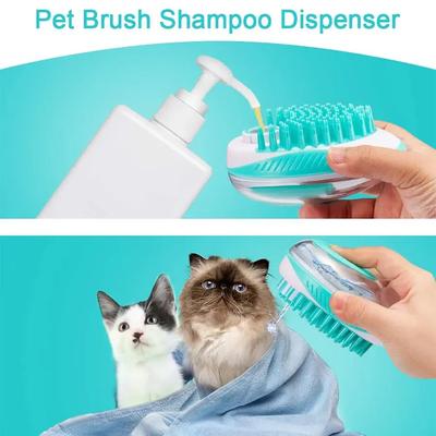 Multifunktionsbürste für Katzen und Hunde Haustierreinigung, Shampoo, Massage, Dusche, Haarentfernung und Pflege Werkzeug