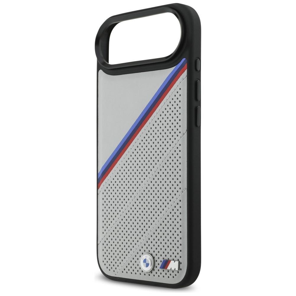 BMW M Tricolor Metal Logo MagSafe Case for iPhone Air Gray