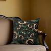 Olive Eye Square Jacquard Pillow Cover for Sofa Office Waist Cushion Cover Home Decorative Pillowcase