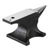 VEVOR Single Horn Anvil, 25lbs Cast Steel Anvil, High Hardness Rugged Round Horn Anvil for Blacksmiths, with Stable Base