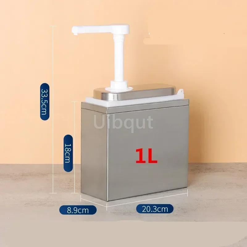 Condiment Pump Dispenser Syrup Fructose Squeeze Bottle Hand Pressed Plastic Sugar Press Sauce Pump Squeeze Milk Tea Shop Bottle