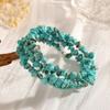 Geometric Bohemian Bangles C-shaped Wide Elastic  Bangle Creative Turquoise Bracelet  Decoration