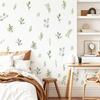 Botanical Leaf Wall Decals, Self-Adhesive Green Floral Wall Stickers for Living Room and Bedroom Decor