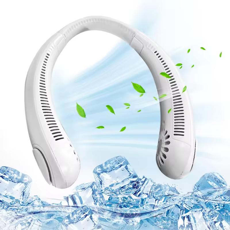 Personal Mini Portable Neck Fan Household Cooling Fans From Around Your Neck Wearable Sport Neck-hanging Fan