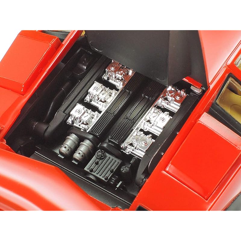 Tamiya 1/24 Scale Special Project Product Lamborghini Countach LP500S (Clear Coat Red Body) Plastic Model 25419
