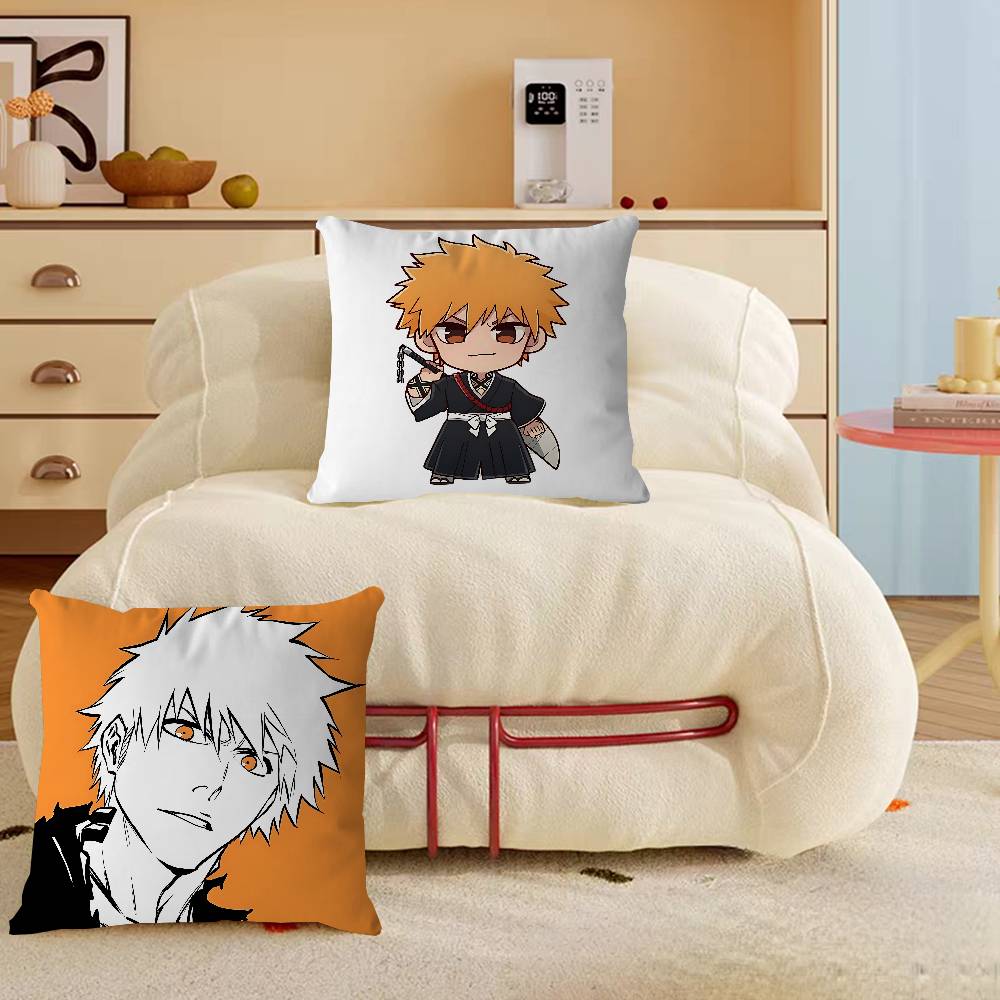 Kurosaki Ichigo Personalized Picture Text Home Decorative Pillows Household Gifts 45x45cm