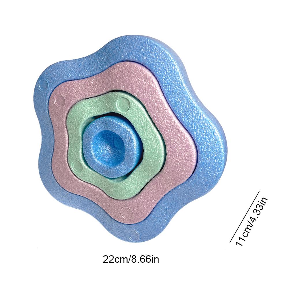 Balance Training Board Flower Shape Balance Exerciser Multi-Function Stability Board Balance Stepping Stones for Kids Adults