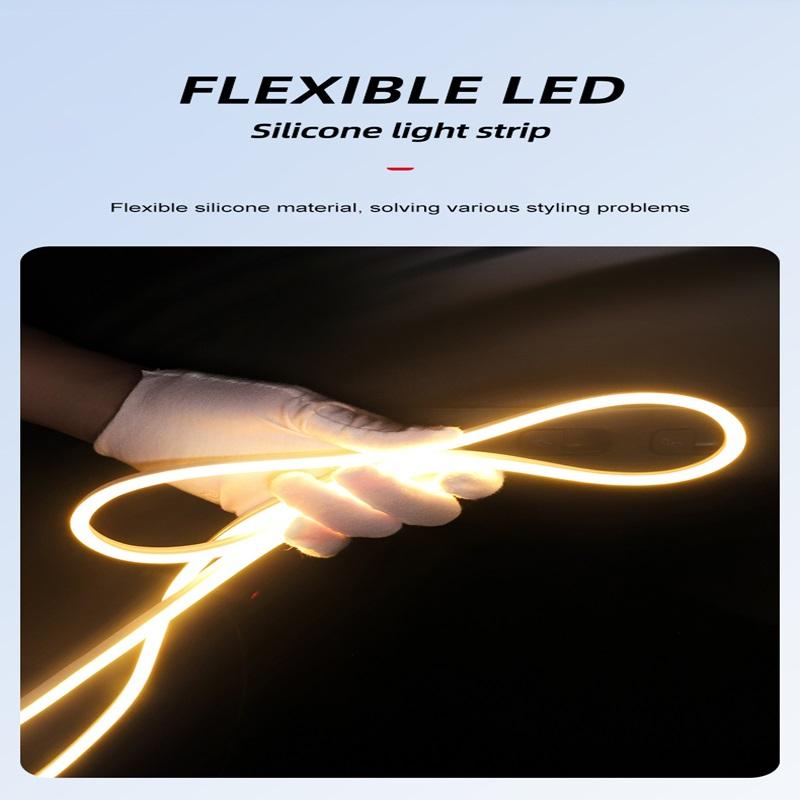 After Trunk Light for Tesla Model Y 2020-2025 Launch Juniper Bright LED Silicone Light Yellow White Rear Magnetic Induction