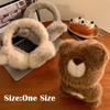 Cartoon Bear Winter Warm Earmuffs Plush Ear Cover Cute Ear Warmer  Outdoor