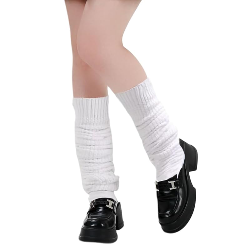 

[MOOKISOO] loose socks 120cm loose socks cute white Plain color high school student junior high school student costume disguise costume cosplay school