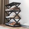 1pc X-Shaped Shoe Rack Multi-Functional Assembled Shoe Cabinet Household Dust-Proof Storage Simple Household Assembled Shoe Rack