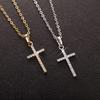 Cross-border Hip Hop Zircon Cross Necklace - Unisex European and American Punk Pendant