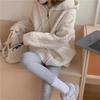 Korean Knit Cardigan Hooded Women Fashion Winter Casual Loose Zipper Thick Sweater All Match Female Streetwear Coats