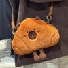 Croissant Capybara Bread Cute Animal Plush Messenger Bag For Women Men And