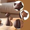 2x Cat Statue Tabletop Ornament Decorative Birthday Gift Artwork Couple Lover Art for Hallway