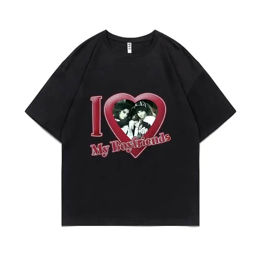 Trupa rock Tokio Hotel Kaulitz Tricou imprimat Tricou din bumbac Tricou cu mânecă scurtă Trend Bărbați Femei Hip Hop Streetwear Tricou Haine