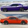 2Pcs Car Side Body Waistline Stickers Racing Stripe Vinyl Film Decals Auto Accessories For Dodge Challenger SRT Hellcat SXT GT