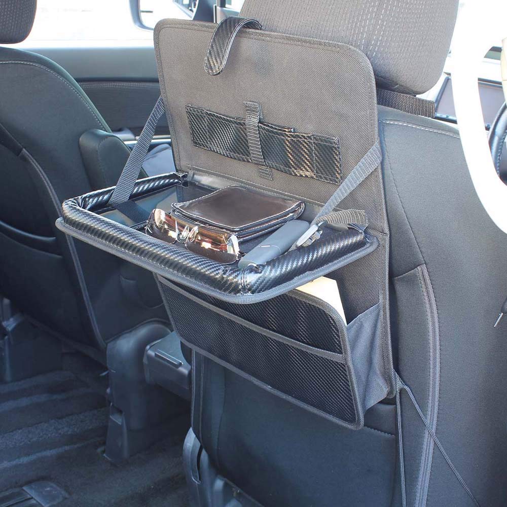 Napolex Fizz Car Rear Seat Antibacterial and Convenient Storage Adjustable Wide Easy Mounting To Large Capacity Carbon Fiber Car Accessories