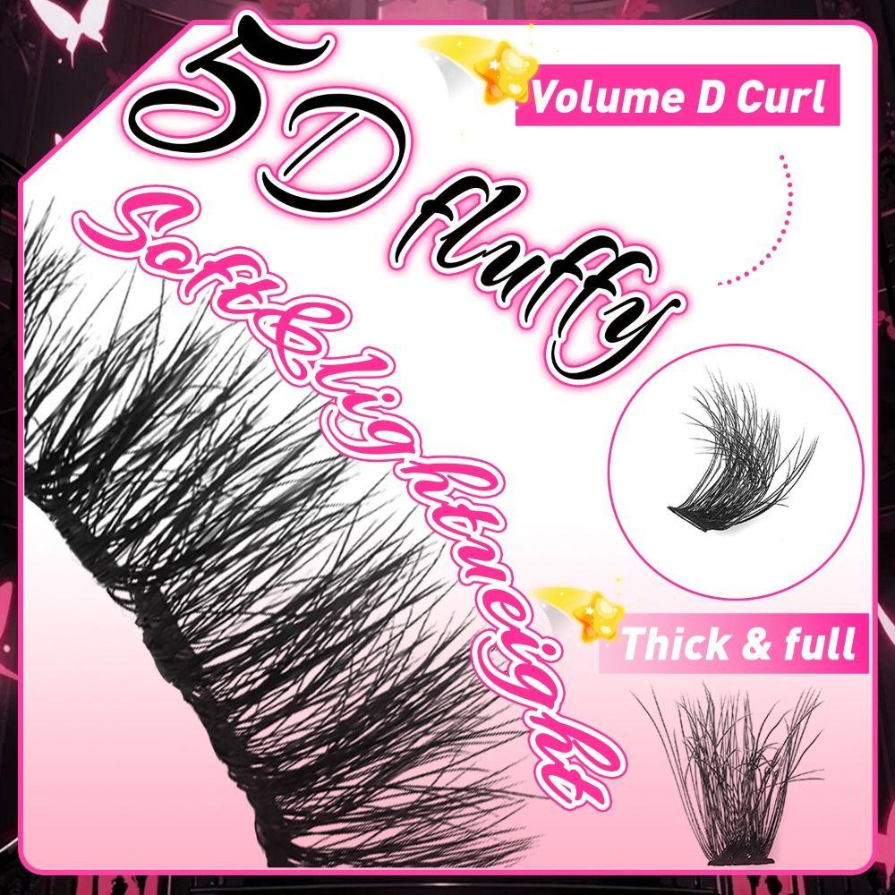 Wispy Style False Eyelashes Natural Look Fake Eyelash DIY Lash Extension Kit  Eye Lash Extension