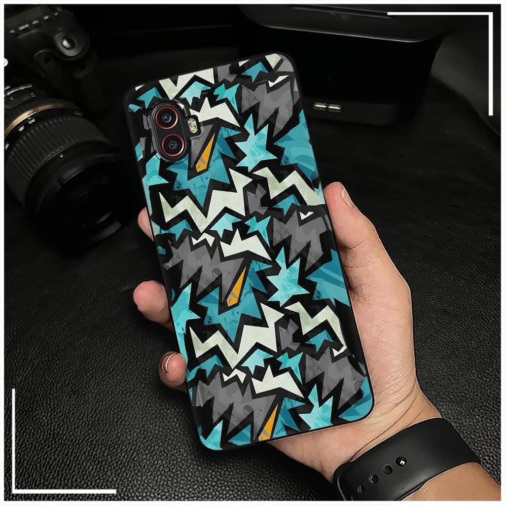 Durable Waterproof Phone Case For Samsung Galaxy Xcover6 Pro/SM-G736U/B Anti-knock Protective Back Cover Cute Graffiti