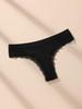 5Pcs Women Thongs Sexy Lace Panties Low Waist Underwear Girls Briefs G-String Breathable Ladies Panty Black Female Lingerie S-XL