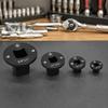 Low Impact Socket Adapter Set, 4 Piece Metal Square Size Change Kit with Detent Ball Locking for Vehicle Repair, Garage Service and Daily Maintenance