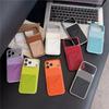 Luxury Fashion Litchi Leather Envelope Pocket Wallet Phone Case For iPhone 11 12 13 14 15 16 17 Pro Max Camera Protection Cover