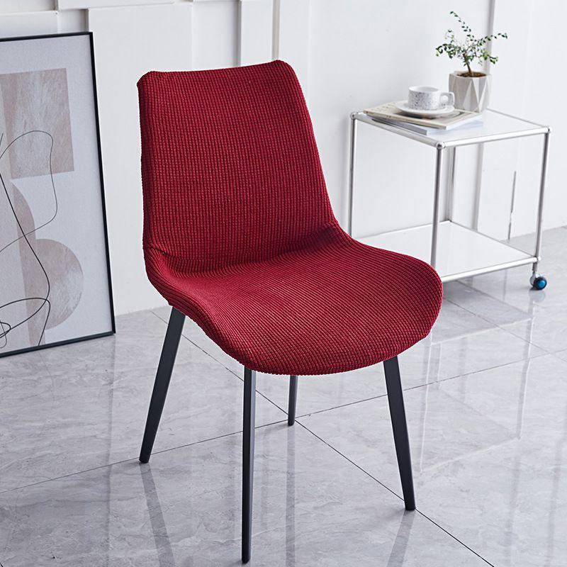 

Anti-slip Removable Curved Chair Cover Slipcover For Home And Office Red