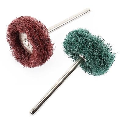 40/80 PCS Mini Drill Abrasive Brush Nylon Fiber Polishing Wheel 3mm Shank for Dremel Accessories Tools Glass Metal Polishing