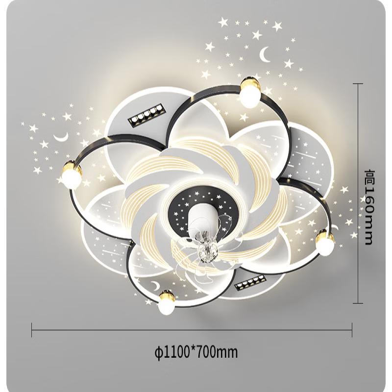 Dream Bubble Modern LED Ceiling Fan Light