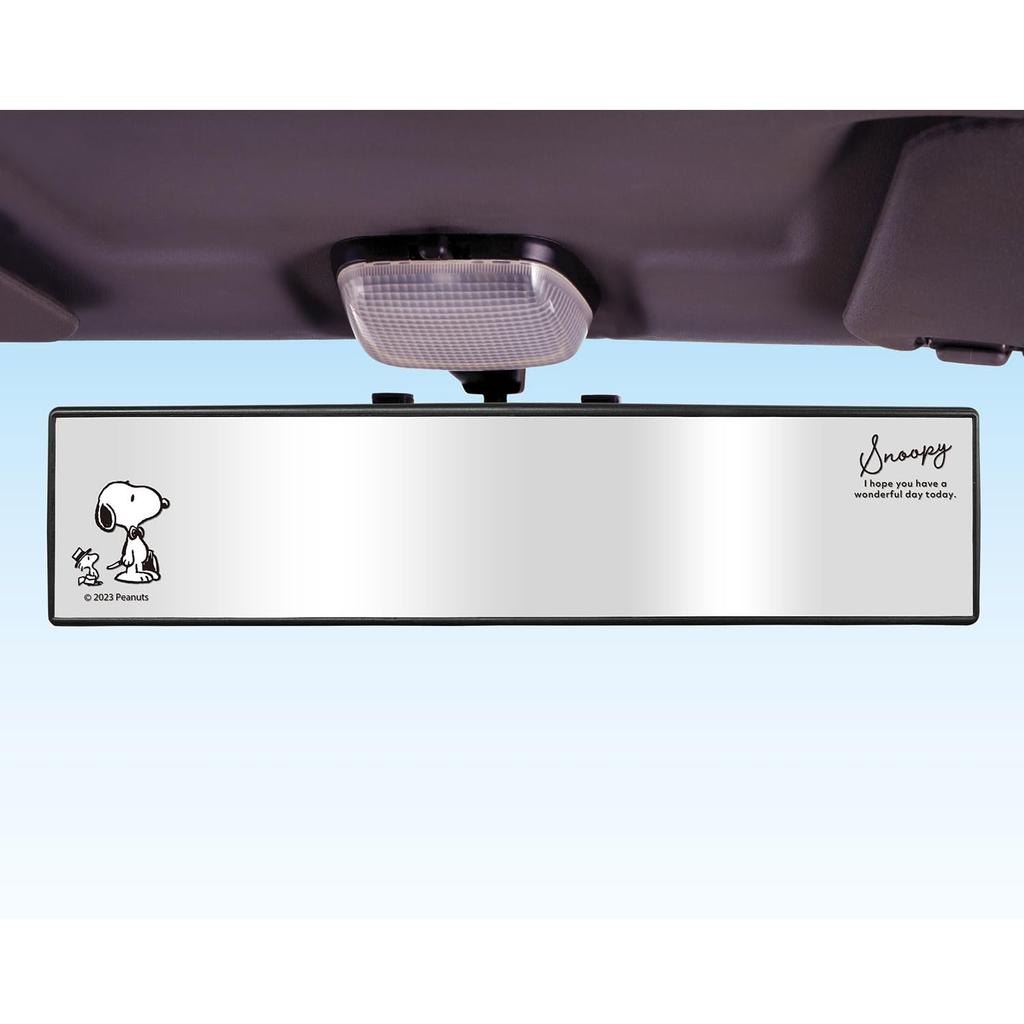 Meiho Snoopy Car Wide SN298 Mirror, 300mm, Monotone,