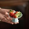 Chinese Style Ceramic Dessert Plate - Exquisite Small Tray for Mooncakes and Snacks, 2025 New Design