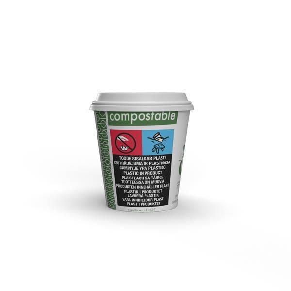 Kubek Papierowy Biały Vegware 120 Ml Śr. 62 Mm 50 Szt.