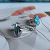 Silver Earrings with Turquoise (2176572)