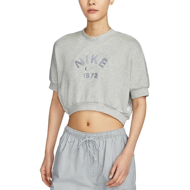 Nike Sportswear Collection Crop Top Women's Heather Gray/Wolf Gray HJ0225-050
