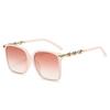 Big Frame Sunglasses For Women Designer Vintage Alloy Leg Fashion Glasses Retro Sunglasses
