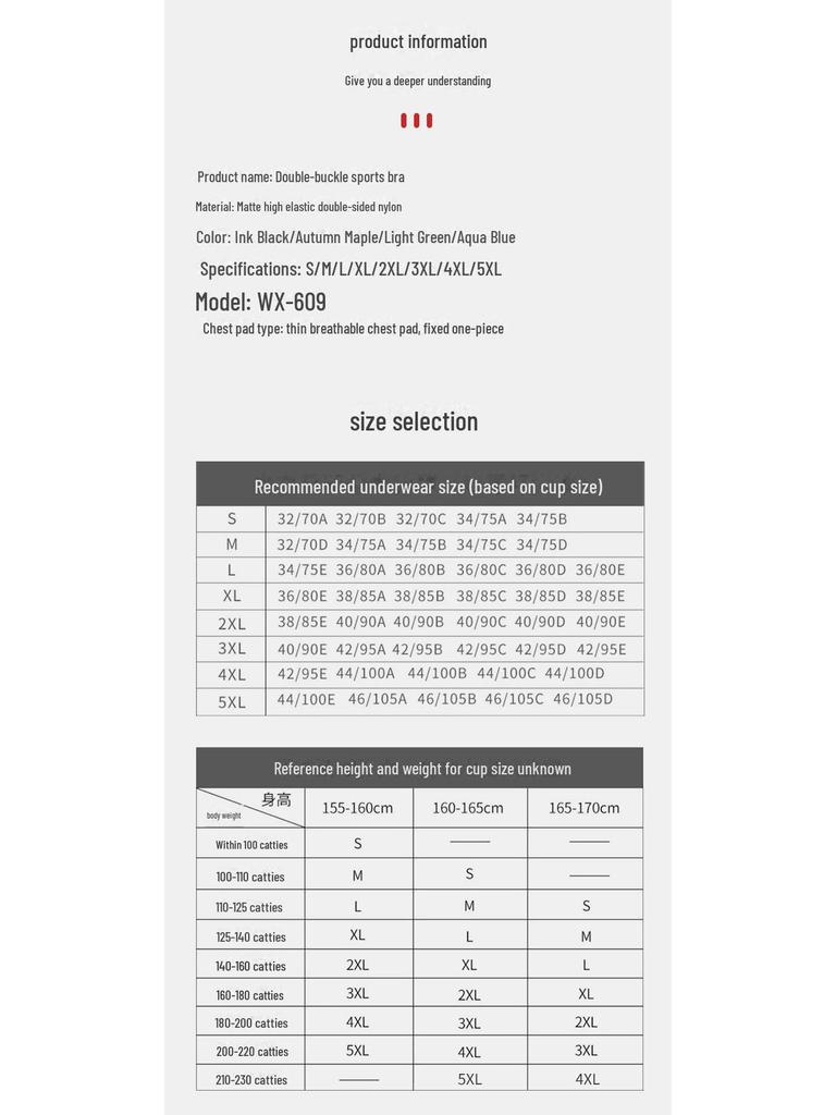 Hochstützender großer doppelreihiger Anti-Durchhäng-Sport-BH mit schönem Rückendesign