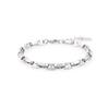 Jbans Classic 5 Double Hole Link Surgical Steel Chain Bracelet (C2501Ac1226_Sv)