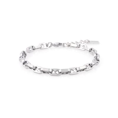 Jbans Classic 5 Double Hole Link Surgical Steel Chain Bracelet (C2501Ac1226_Sv)