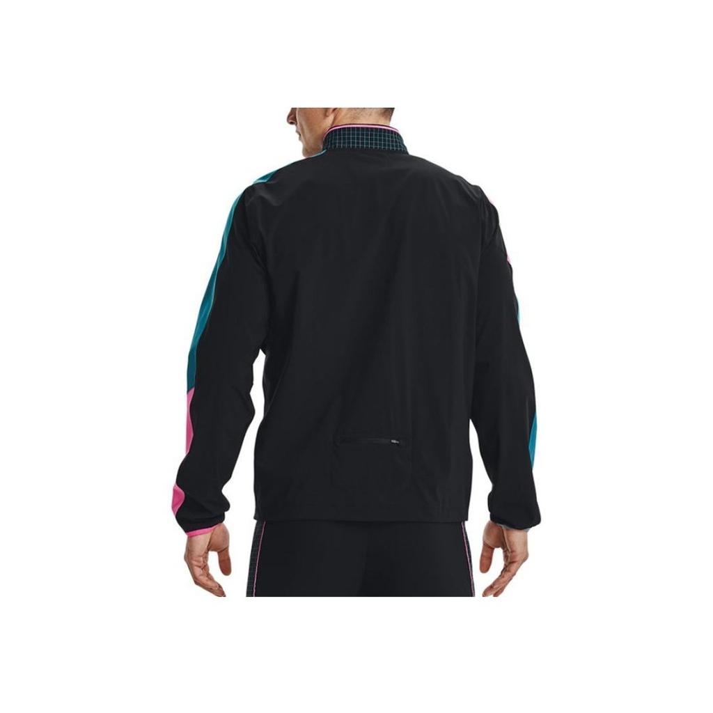 Under Armour Logo Print Casual Sports Jacket Men Jackets Black 1370332-001