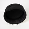 Schwarzer flacher Wollfilz-Barett Mode Pillbox-Hut Damen Französisch Elegant Fedora-Hüte Matrosenmütze Kapitänskappe Damen Malerhut