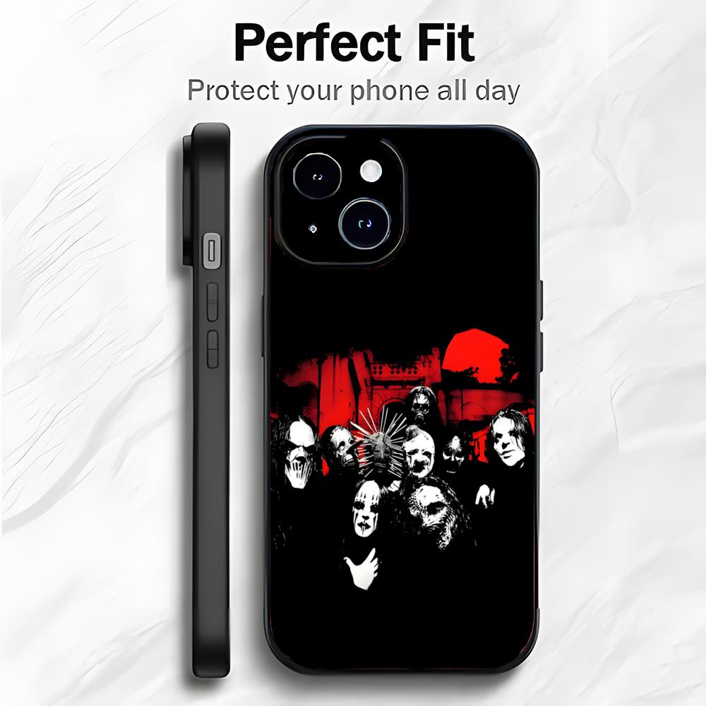Heavy Metal Band S-Slipknot Telefoonhoesje Telefoonhoesje Zachte Verpakking Lichtgewicht Voor iPhone17 16 15 14 13ProMax