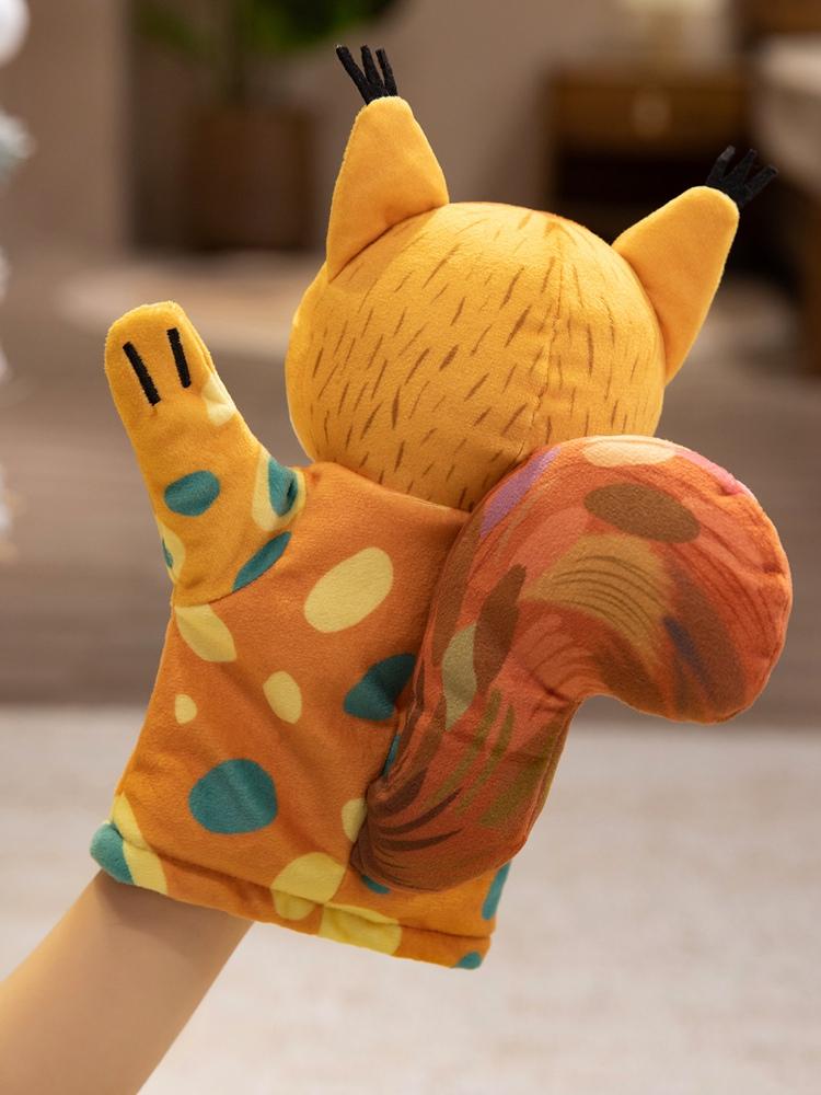 Süße Märchen Eichhörnchen Handpuppe Plüschtiere Entzückende Vögel Wellensittiche Papageien Lehrmaterial Kindergarten Geburtstagsgeschenk Für Kinder